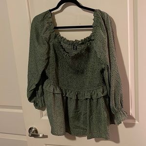 SHEIN Curve Peasant Blouse size 3XL